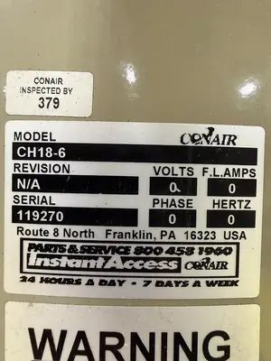 Used CONAIR SC30 Dryers Michigan US | Ideal Machinery #1293374