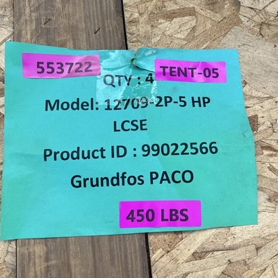 New | in-Stock Grundfos 12709-2P-5HP LCSE Centrifugal Pumps California US | Davliegogo LLC #1705445