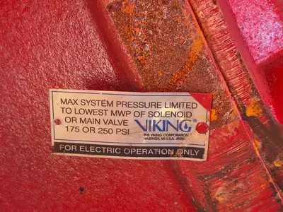 Containerized Foam Fire Suppression System w/ Deluge Valve, Potter Controls & Piping Manifold
