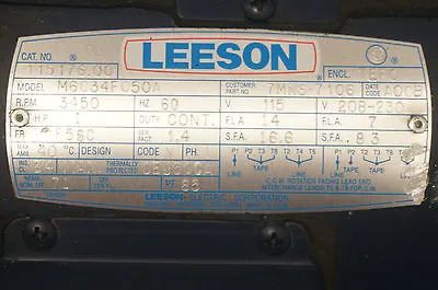NEW LEESON ELECTRIC M6C34F050M6C34F050A