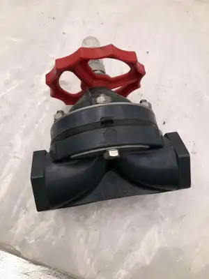 Asahi/America 01A00030F 2″ PVC Manual Diaphragm Valve 120PSI at 140°F