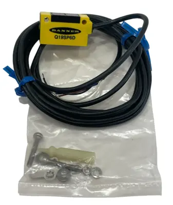 NEW BANNER ENGINEERING Q19SP6D PHOTOELECTRIC SENSOR 31822