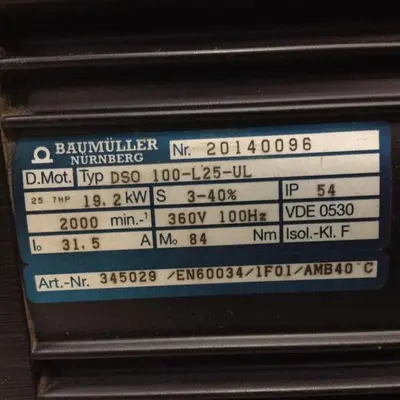 USED BAUMULLER DSO 100-L25-UL