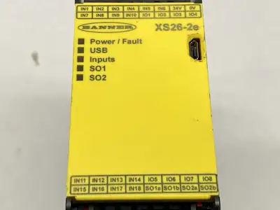 Used BANNER ENGINEERING EXPANDABLE SAFETY CONTROLLER BASE CONTROL MODULE 85063 Industrial Controls | Maverick Industrial Sales #1100460