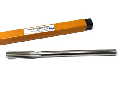 USED HERTEL CHUCKING REAMER 8" OAL, 2" FLUTE LENGTH, STRAIGHT, 14MM HSS