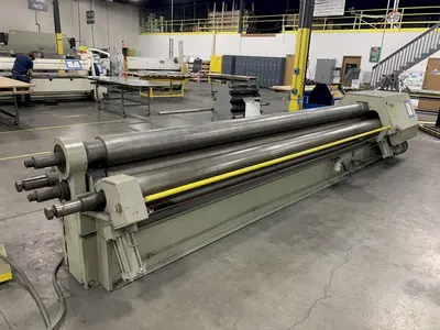 16' x .125" MONTGOMERY 4 ROLL MODEL 4R19710 HYDRAULIC POWER PLATE ROLL