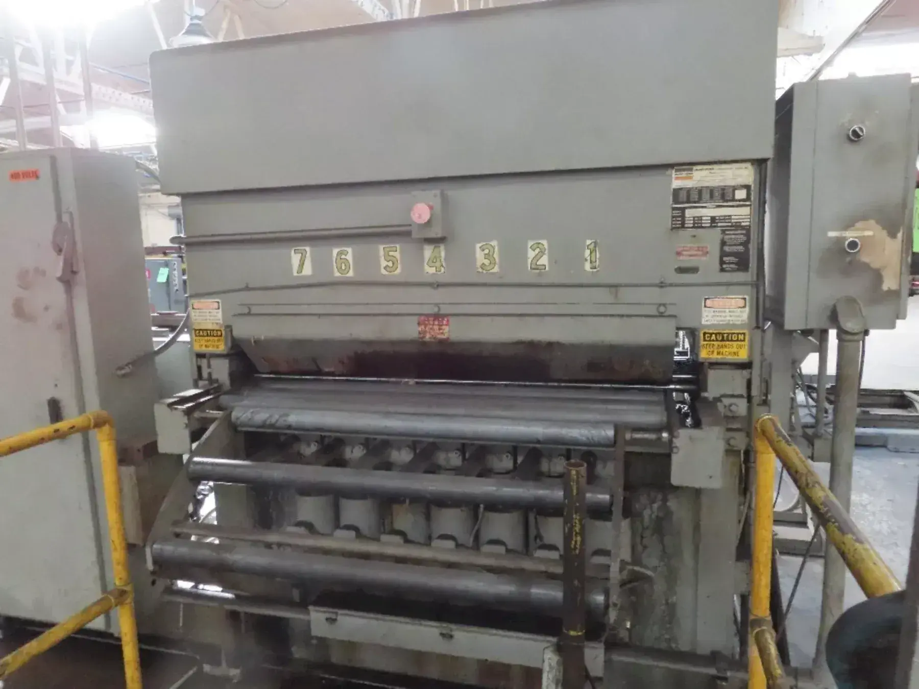 60" X .057" HERR-VOSS MODEL #66/1.156-19/9 4-HIGH BACKED UP PRECISION COIL LEVELER: YOBRO #25004
