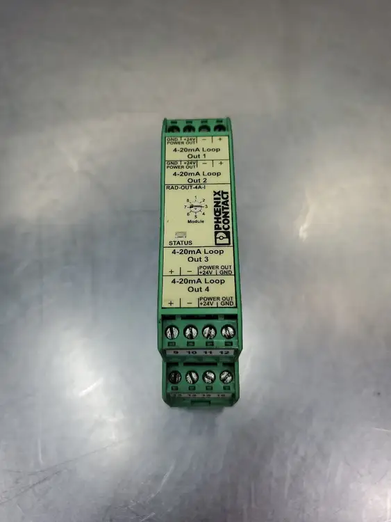 Used Phoenix Contact RAD-OUT-4A-I PLC Input & Output | Palmetto Automation #1151867