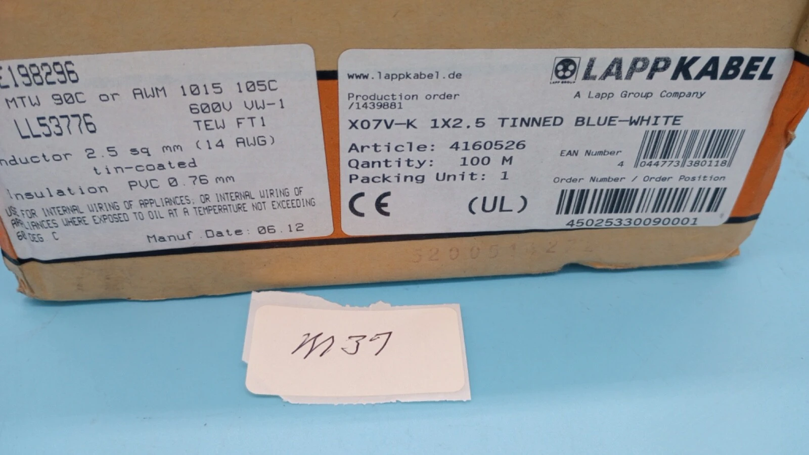 NEW LAPPKABEL 4160505