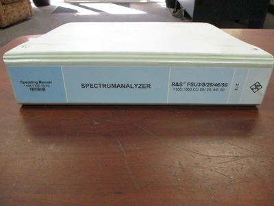 R&S 1166.1725.19-02 SPECTRUM ANALYZER OPERATION MANUAL