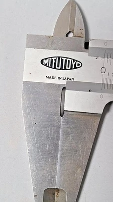MITUTOYO 0 - 11" 280 mm Fine Adjustment Vernier Caliper Japan Hardened stainless