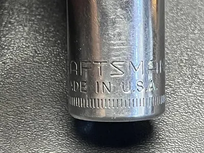 Craftsman Vintage 15MM 12 Point 1/2" Drive Shallow Socket V Series USA 44236
