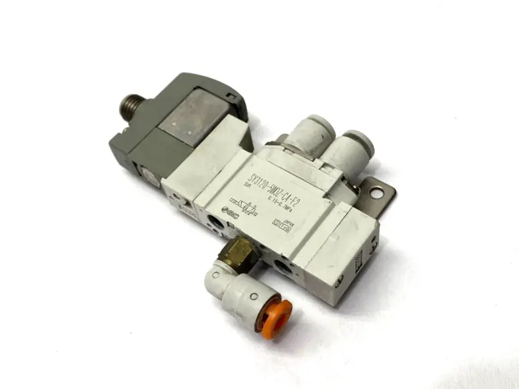 Used SMC PNEUMATIC SOLENOID VALVE 5 PORT M8 24VDC Solenoid Valves | Maverick Industrial Sales #1101736
