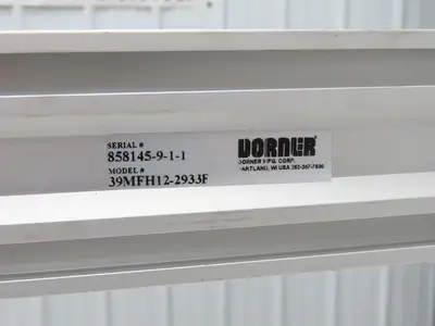 Dorner 39MFH12-2933F 12" Conveyor Leg Support H Stand 29-33" Adj Height Aluminum