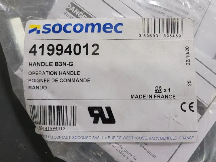 New | in-Stock 2020 SOCOMEC 41994012 Switchgears British Columbia CA | Lenmark #241944