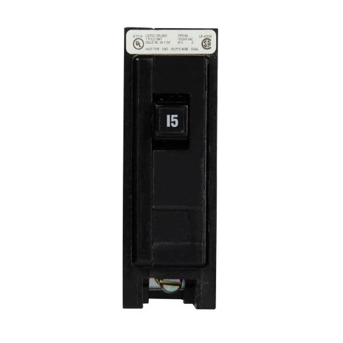 Eaton BAB1015 BAB Thermal Magnetic Circuit Breaker, 1-Pole, 15A [New]