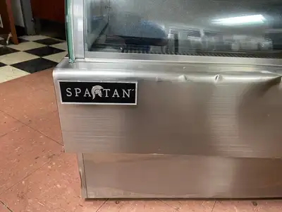 Used Spartan Used Spartan BCB72 Curved Glass Refrigerated Deli Display Case 120V Display Refrigerators Illinois US | Falcon Restaurant Supply #1376399