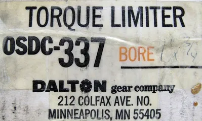 NEW DALTON OSDC-33 TORQUE LIMITER BORE 1-3/4" OSDC337