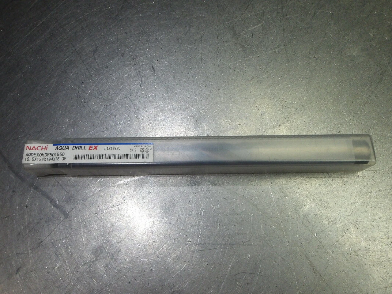 Nachi 15.5mm 3 Flute Coolant Thru Carbide Drill AQDEX0H3f5d1550 (LOC1123D)