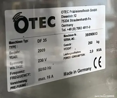 Used SIEMENS DF35 Tablet Presses Illinois US | Aaron Equipment #84332
