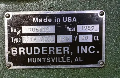 Used 1989 BRUDERER BSTA-60HL High Speed Production Presses Michigan US | Midwest Press and Automation #1318364