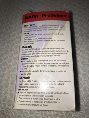 ** New Napa ProSelect Fuel Filter 23481 (Lot Of 2 ) #