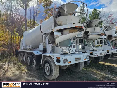 Used 2015 OSHKOSH S-2146 Concrete Mixer Trucks Michigan US | Proxy Equipment #1380160