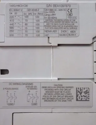 NEW ALLEN BRADLEY 140G-H6C3-C30 CIRCUIT BREAKER