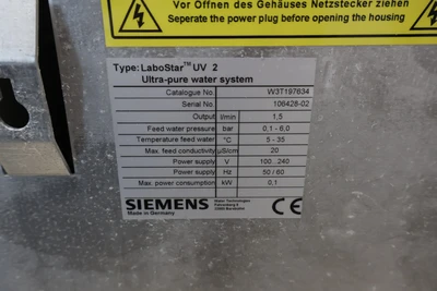 USED SIEMENS LABOSTAR UV2 W3T197634