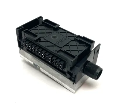 USED FESTO BUS NODE 548755, CPX-GE-EV-S INTERLINK BLOCK 195746 CRACKED
