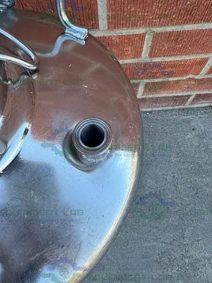 USED ALLOY PRODUCTS 45 LITER STAINLESS STEEL PRESSURE VESSEL 130 PSI