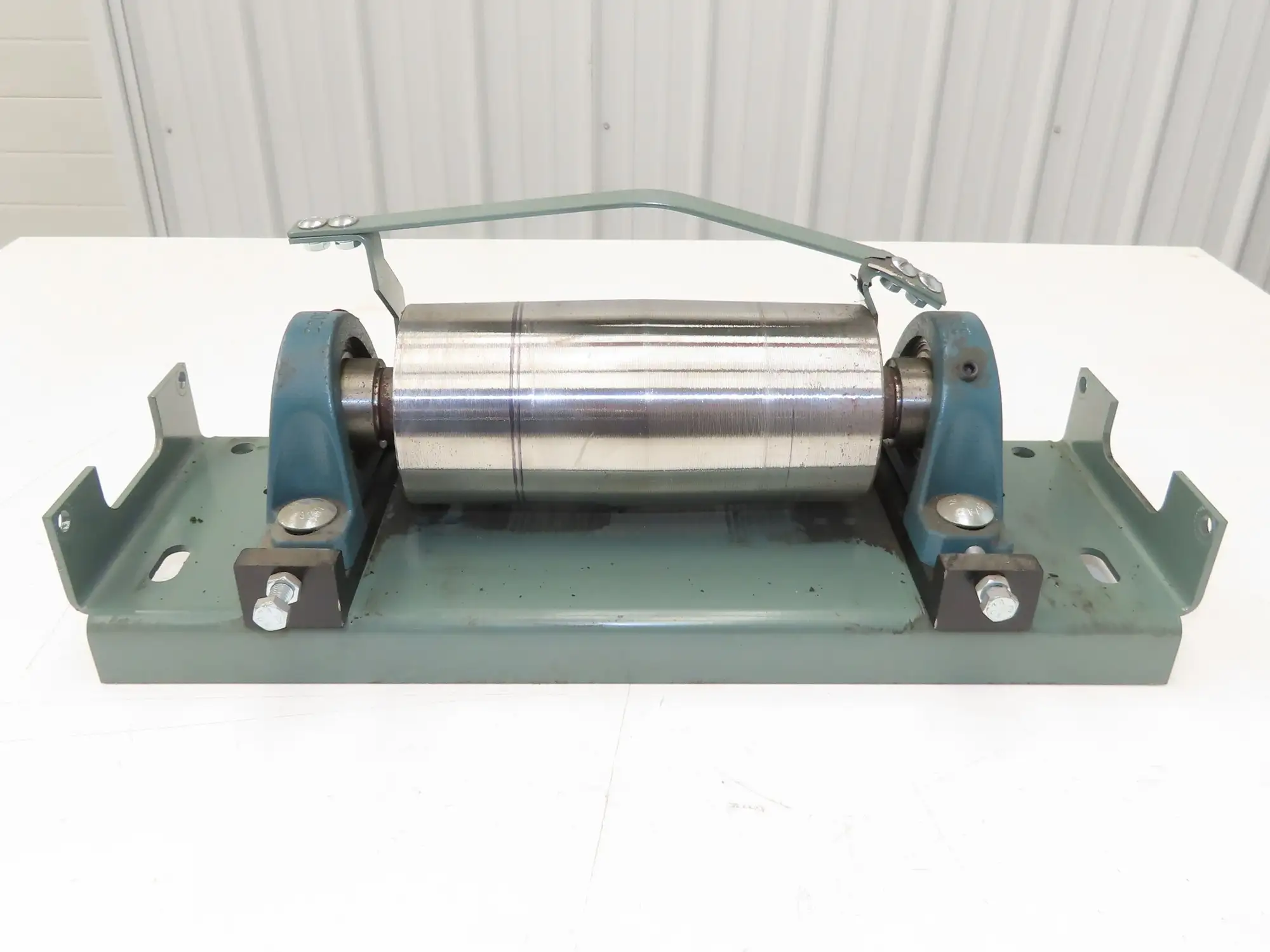Hytrol 4"x 9" Crowned Tail Pulley for 24" Conveyor 21"BF 8" Belt Under Roller