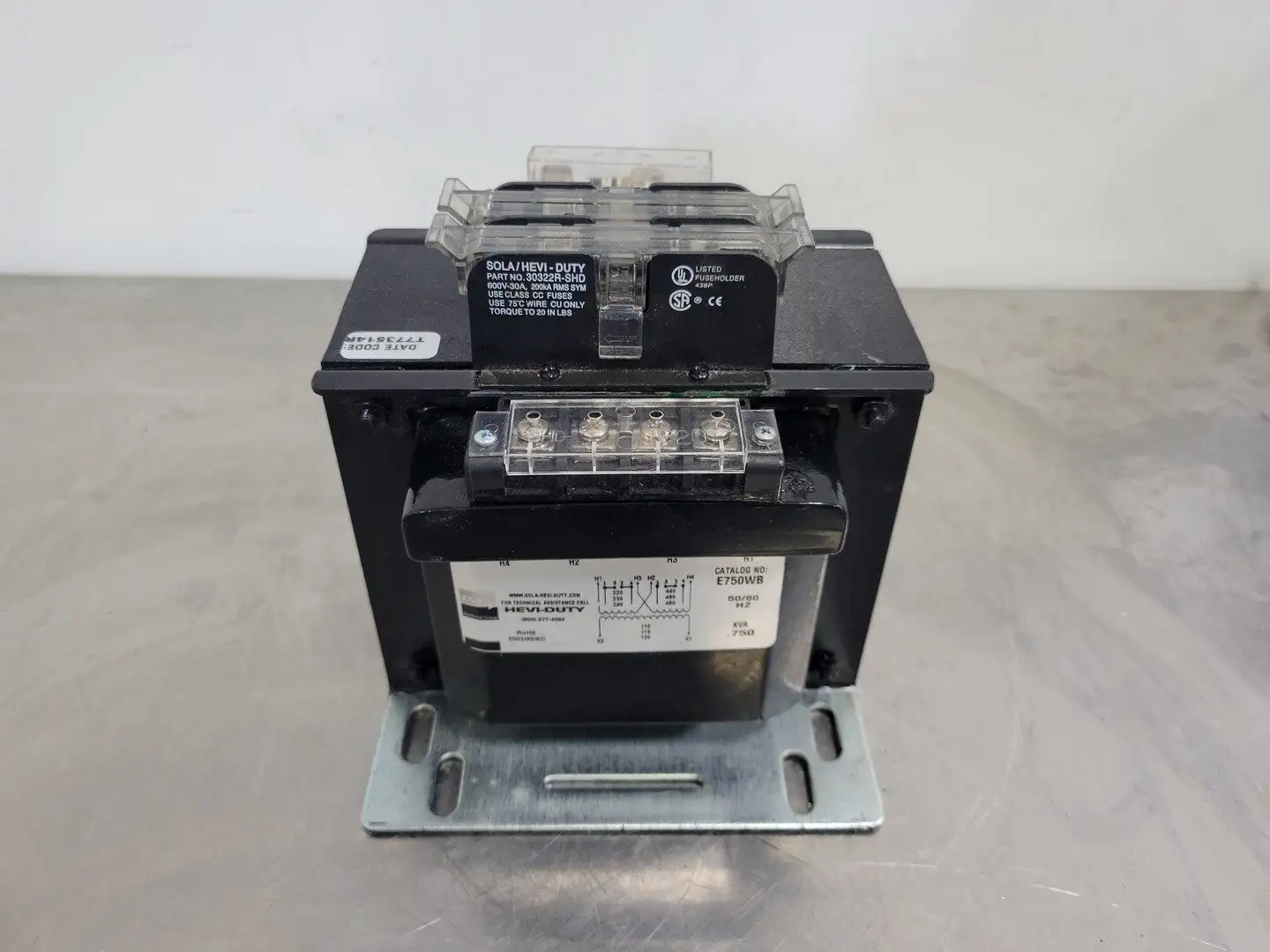 Used SOLAHD E750WB Transformers British Columbia CA | Lenmark #265336