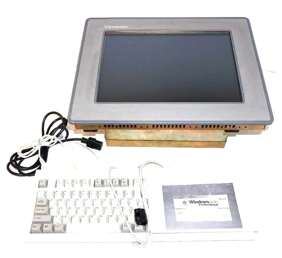 VIEWTRONIX 15" INDUSTRIAL COMPUTER WITH KEYBOARD, MOUSE, WINDOWS 2000 PRO