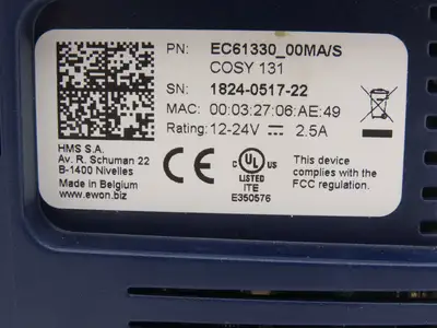 eWON COSY EC61330 PLC 131 Industrial Router Module VPN Gateway Ethernet