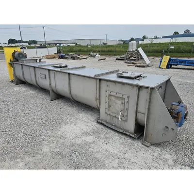 GEA Continuous Stainless Steel HeavyDuty Industrial Paddle Mixer Pug Mill Unused