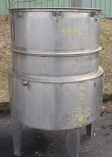 Used 200 GALLON JACKETED TANK OPEN TOP TANK Stainless Steel Tanks New Jersey US | Champion Trading Corporation #424566