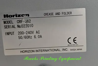 USED 2016 HORIZON CRF-362