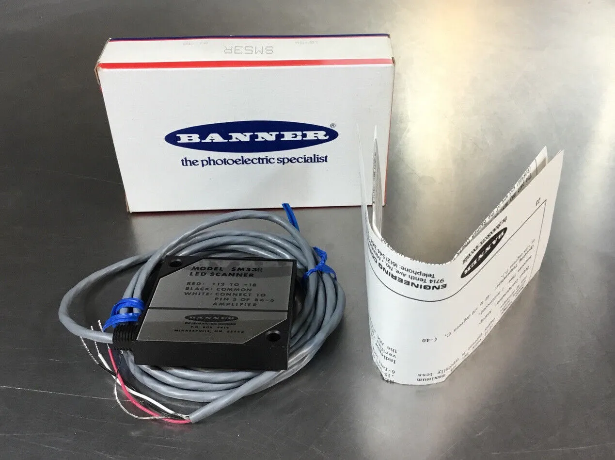 BANNER ENGINEERING SM53R LED Scanner 3D-30