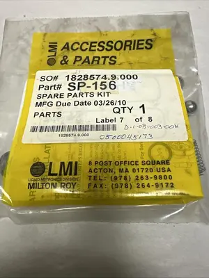 Used LMI SP-156 Pump & Valve Parts Ohio US | Surplus Asset Holdings #1247297