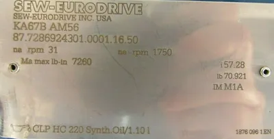 NEW SEW EURODRIVE KA67BAM56 GEAR REDUCER