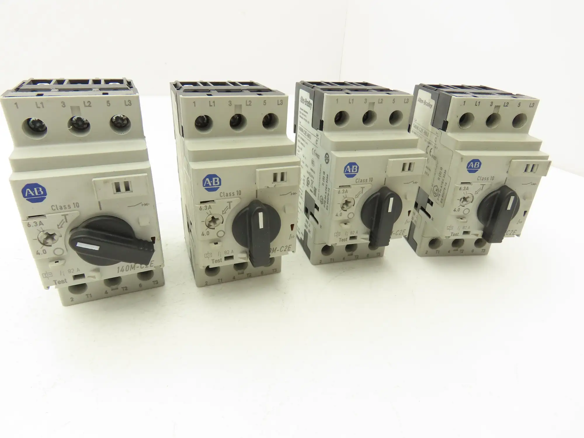 Allen Bradley 140M-C2E-B63 Circuit Breaker Motor Protection 4-6.3A Lot of 4