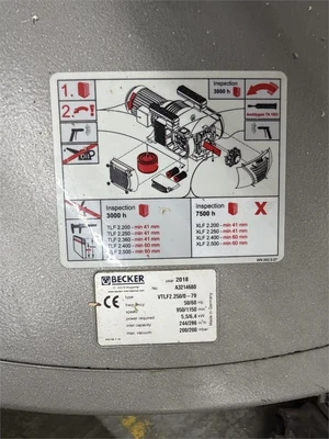Used 2018 BECKER VTLF2.250/0-79 Vacuum Pumps Washington US | MachineryMax #1295188