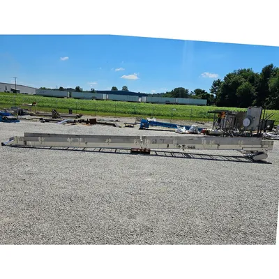 Used Woods Fabrication Stainless Steel Troughing Conveyor - 30"W X 40'