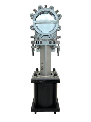 6" Fabri-Valve Stainless Steel Knife Gate Valve Air Operated