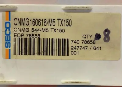 New | in-Stock SECO CNMG160616-M5 TX150 Misc Electrical & Power Parts Ohio US | Surplus Asset Holdings #1234055
