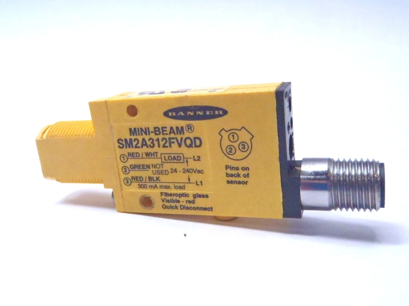 Used BANNER MINI-BEAM: Visible Red 650 nm Glass Transducers Michigan US | Maverick Industrial Sales #1401108