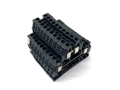 Used Woertz Black Double Level Terminal Block 300/500V 18-12AWG LOT OF 10 Terminal Blocks Michigan US | Maverick Industrial Sales #1411535