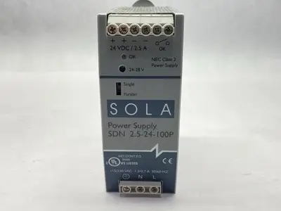 SDN2.5-24-100P | SolaHD  Power Supply 2.5A 24VDC - Used