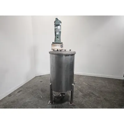 Used 80 Gal Stainless Steel Mix Tank w/ Lightnin Mixer X1Q25